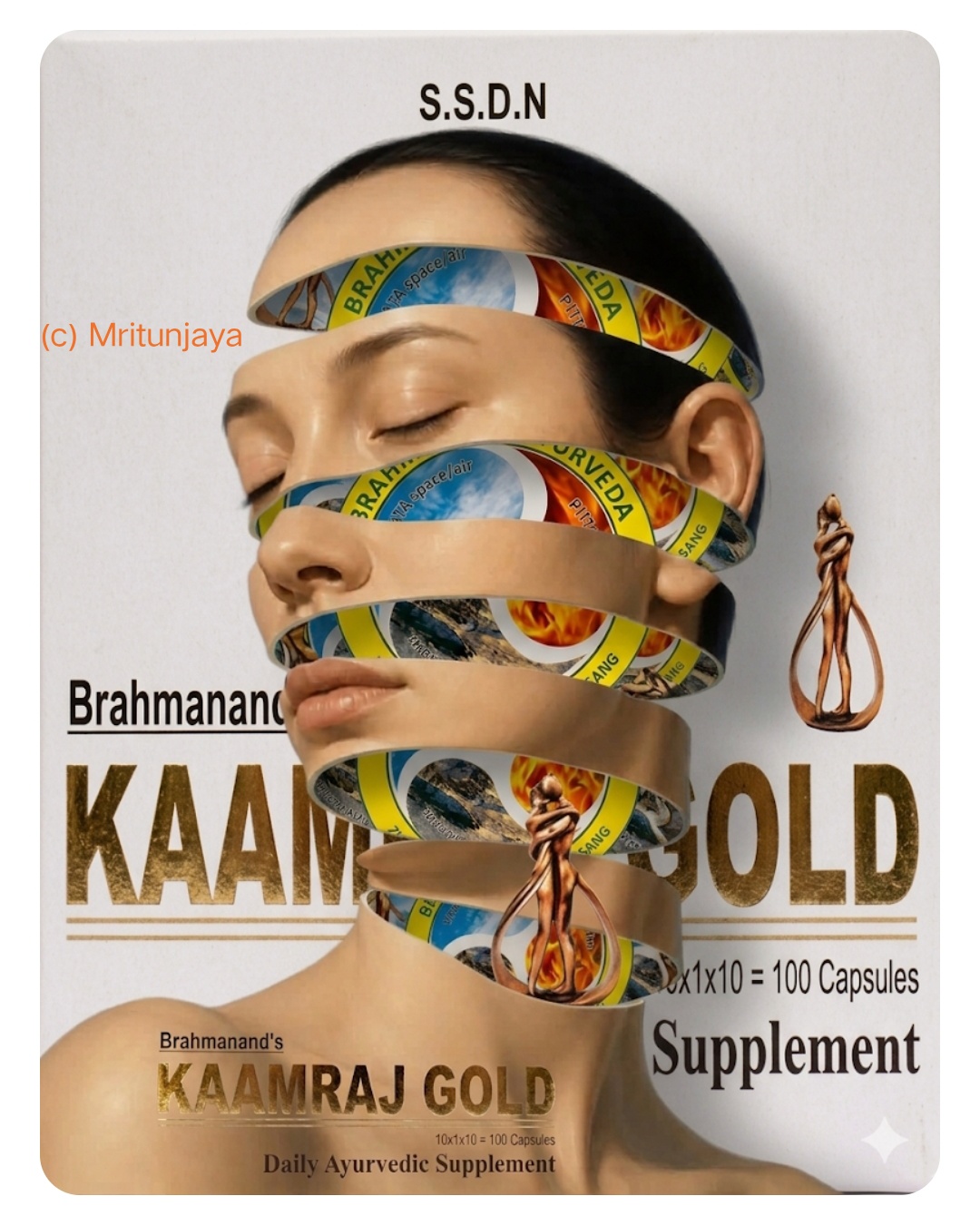 Ayurvedic supplement product creative